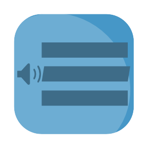 Speaking List for macOS App Icon/